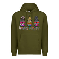 Army Green Happy Easter Premium Hoodie - CowhideDigitalArt