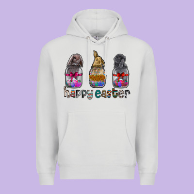 Happy Easter Premium Hoodie Designed By Cowhidedigitalart