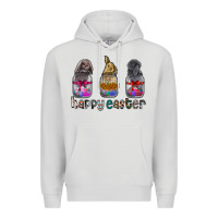 Dove Grey Happy Easter Premium Hoodie - CowhideDigitalArt