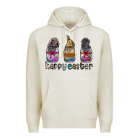 Oatmeal Heather Happy Easter Premium Hoodie - CowhideDigitalArt