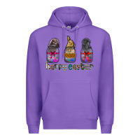 Purple Happy Easter Premium Hoodie - CowhideDigitalArt