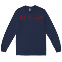 Navy REDRUM T-Shirt Long Sleeve Tee - maiPhamDesign