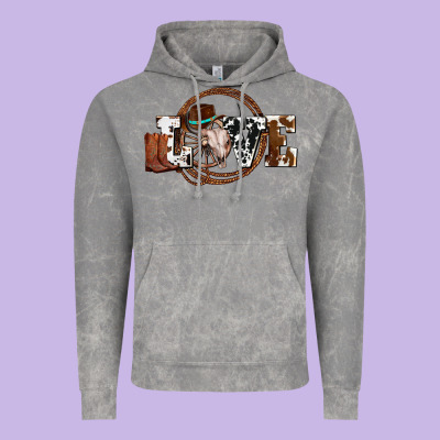 Western Love For Cowboys Olivia Vintage Hoodie Designed By Oliviacreatesart