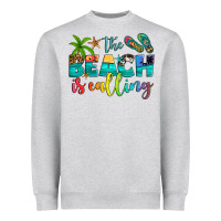 Heather Grey the beach is calling Heavyweight Sweatshirt - Artiststas