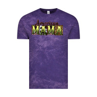 Cloud Purple American Mama  Mother's Day Vintage Tee - CowGirlArtShop