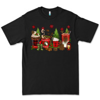 Black Christmas coffee cups Premium Tee - texasbilliewilder