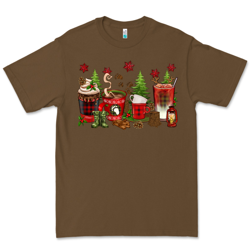 Christmas Coffee Cups Premium Tee by texasbilliewilder | Teevron