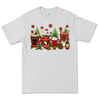 Dove Grey Christmas coffee cups Premium Tee - texasbilliewilder