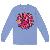 Colony Blue breast cancer sunflower Long Sleeve Tee - RanaPortraitStore