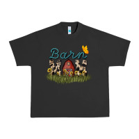 Pigment Black Barn mom sunflower mother's day Urban Heavy Tee - HowdyJamesFarm