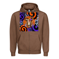 Chestnut halloween bull skull Zipper Hoodie - BarkalooDesign