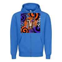 True Royal halloween bull skull Zipper Hoodie - BarkalooDesign