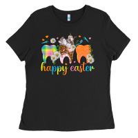 Black Happy Easter Dental Easter Day Ladies Tee - HowdyJamesFarm