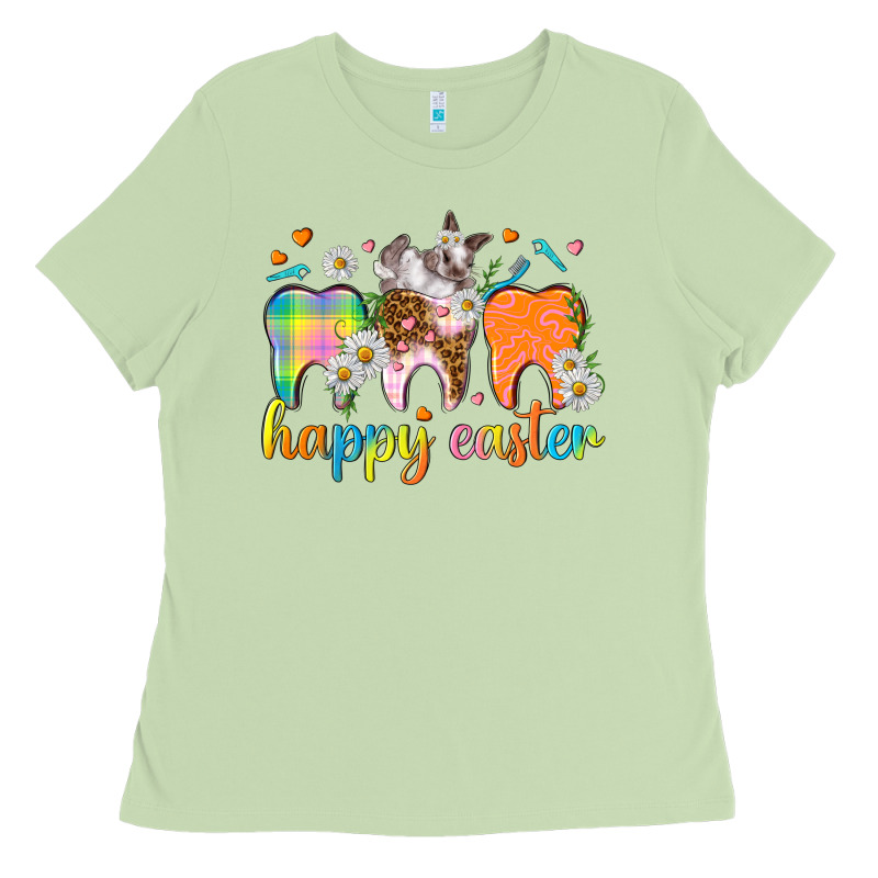 Happy Easter Dental Easter Day Ladies Tee by HowdyJamesFarm | Teevron