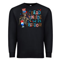 Black dead inside but its freedom Premium Sweatshirt - AdoDesignShop
