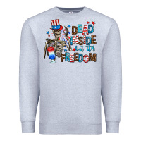 Heather Grey dead inside but its freedom Premium Sweatshirt - AdoDesignShop