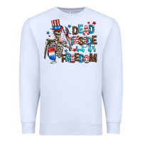 White dead inside but its freedom Premium Sweatshirt - AdoDesignShop