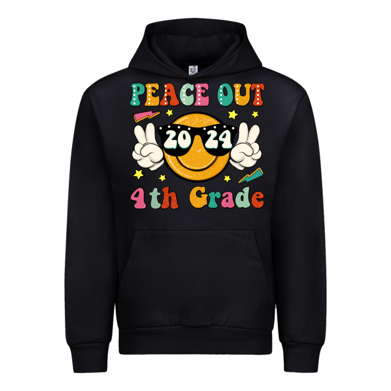 Peace Out 2024 4th Grade Urban Hoodie by JahusDesignShop | Teevron