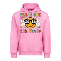 Fuchsia Pink peace out 2024 4th grade Urban Hoodie - JahusDesignShop