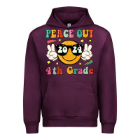 Mauve Wine peace out 2024 4th grade Urban Hoodie - JahusDesignShop