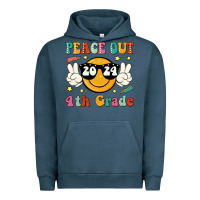 Pigment Midnight Navy peace out 2024 4th grade Urban Hoodie - JahusDesignShop