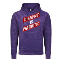 Cloud Purple DISSENT IS PATRIOTIC Political Meme Raglan Baseball Tee Vintage Hoodie - maiPhamDesign