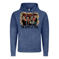 Vintage Denim the boys of fall leopard pattern bleached halloween murder t shirt Vintage Hoodie - maiPhamDesign