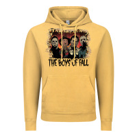 Vintage Mustard the boys of fall leopard pattern bleached halloween murder t shirt Vintage Hoodie - maiPhamDesign