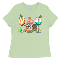 Matcha Easter wine glasses Easter Day Ladies Tee - HowdyJamesFarm