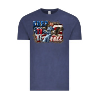 Vintage Denim Born to be free Vintage Tee - CowGirlArtShop