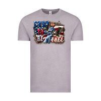 Vintage Zinc Born to be free Vintage Tee - CowGirlArtShop
