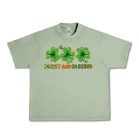 Oil Green St. Patrick's Day lucky and blessed Urban Heavy Tee - HowdyJamesFarm