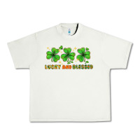 Pistachio St. Patrick's Day lucky and blessed Urban Heavy Tee - HowdyJamesFarm