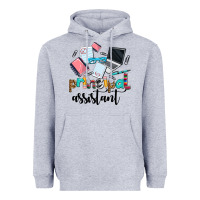 Heather Grey principal assistant Heavyweight Hoodie - AdoDesignShop