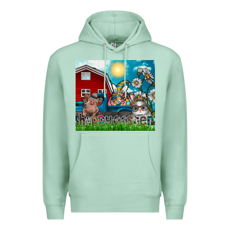 Happy Easter Premium Hoodie by CowhideDigitalArt | Teevron