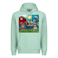 Seafoam happy easter Premium Hoodie - CowhideDigitalArt