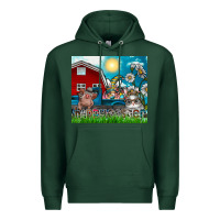 Sports Green happy easter Premium Hoodie - CowhideDigitalArt