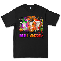 Black happy hallothanksmas goats Premium Tee - texasbilliewilder