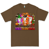 Cacao happy hallothanksmas goats Premium Tee - texasbilliewilder