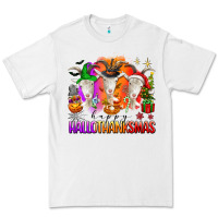 White happy hallothanksmas goats Premium Tee - texasbilliewilder