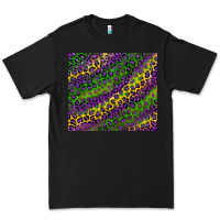 Black mardi gras leopard background Premium Tee - RanaPortraitStore