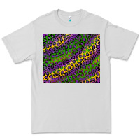 Dove Grey mardi gras leopard background Premium Tee - RanaPortraitStore