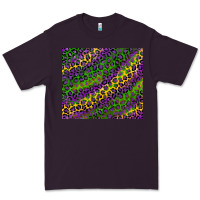 Plum mardi gras leopard background Premium Tee - RanaPortraitStore