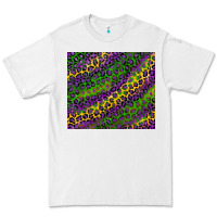 White mardi gras leopard background Premium Tee - RanaPortraitStore