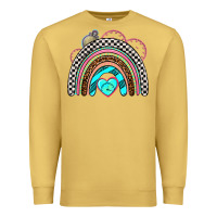 Antique Gold race rainbow Premium Sweatshirt - AdoDesignShop