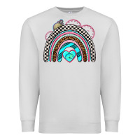 Dove Grey race rainbow Premium Sweatshirt - AdoDesignShop
