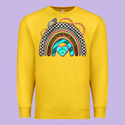 Race Rainbow Premium Sweatshirt Designed By Adodesignshop
