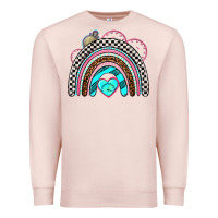 Pale Pink race rainbow Premium Sweatshirt - AdoDesignShop