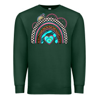 Sports Green race rainbow Premium Sweatshirt - AdoDesignShop