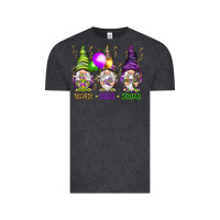 Vintage Black Mardi Gras squad with gnomies Vintage Tee - HowdyJamesFarm